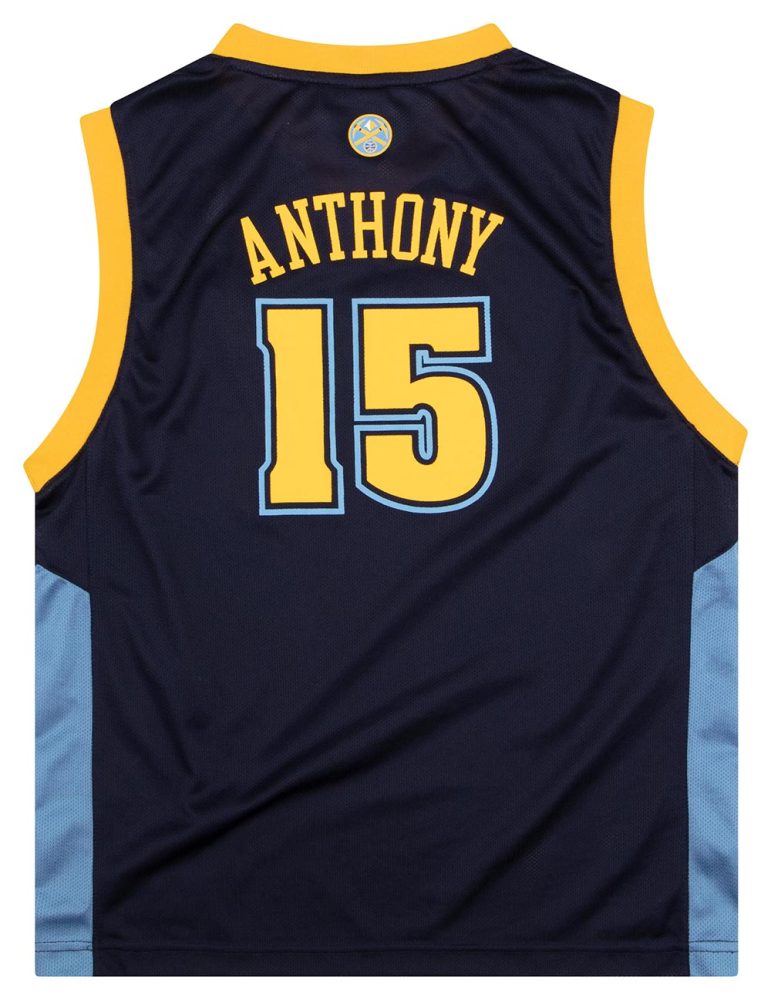 2005-06 DENVER NUGGETS ANTHONY #15 REEBOK JERSEY (ALTERNATE) Y 2 NUGT0506Back
