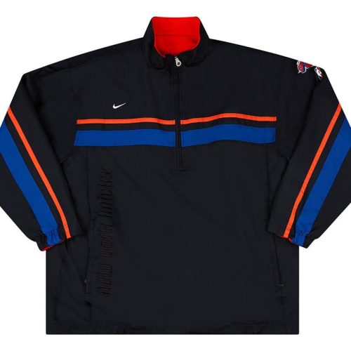 2001 NEW YORK KNICKS NIKE 1/4 ZIP REVERSIBLE JACKET XL
