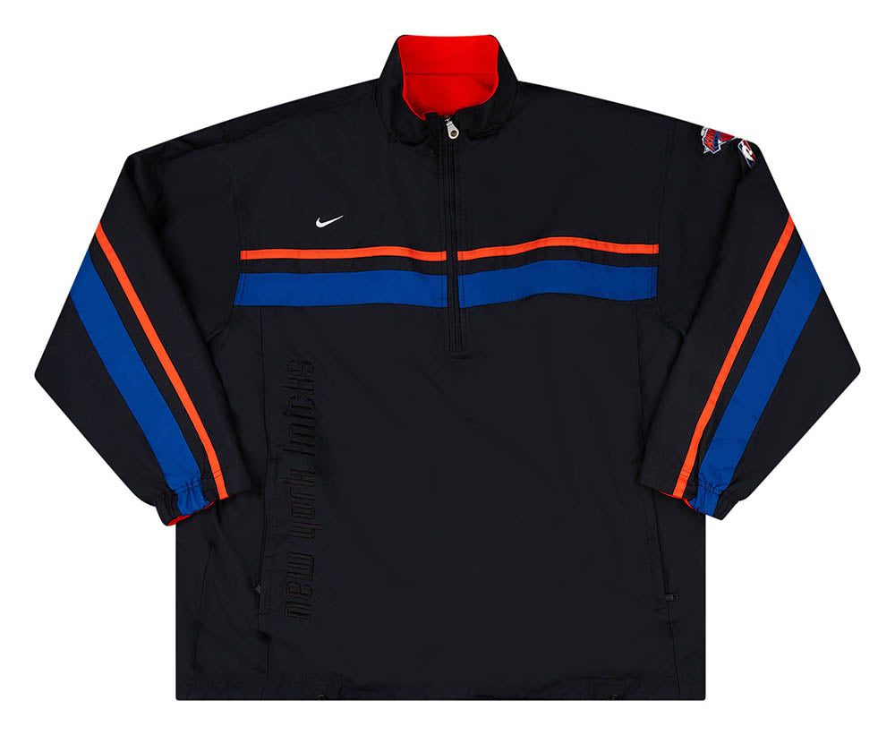 2001 NEW YORK KNICKS NIKE 1/4 ZIP REVERSIBLE JACKET XL 1 NYKJ0101Front