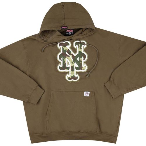 2007 NEW YORK METS STITCHES HOODED SWEAT TOP XL