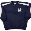2000's NEW YORK YANKEES MAJESTIC 1/4 ZIP PULLOVER JACKET XXL 5 NYYJ0035Front