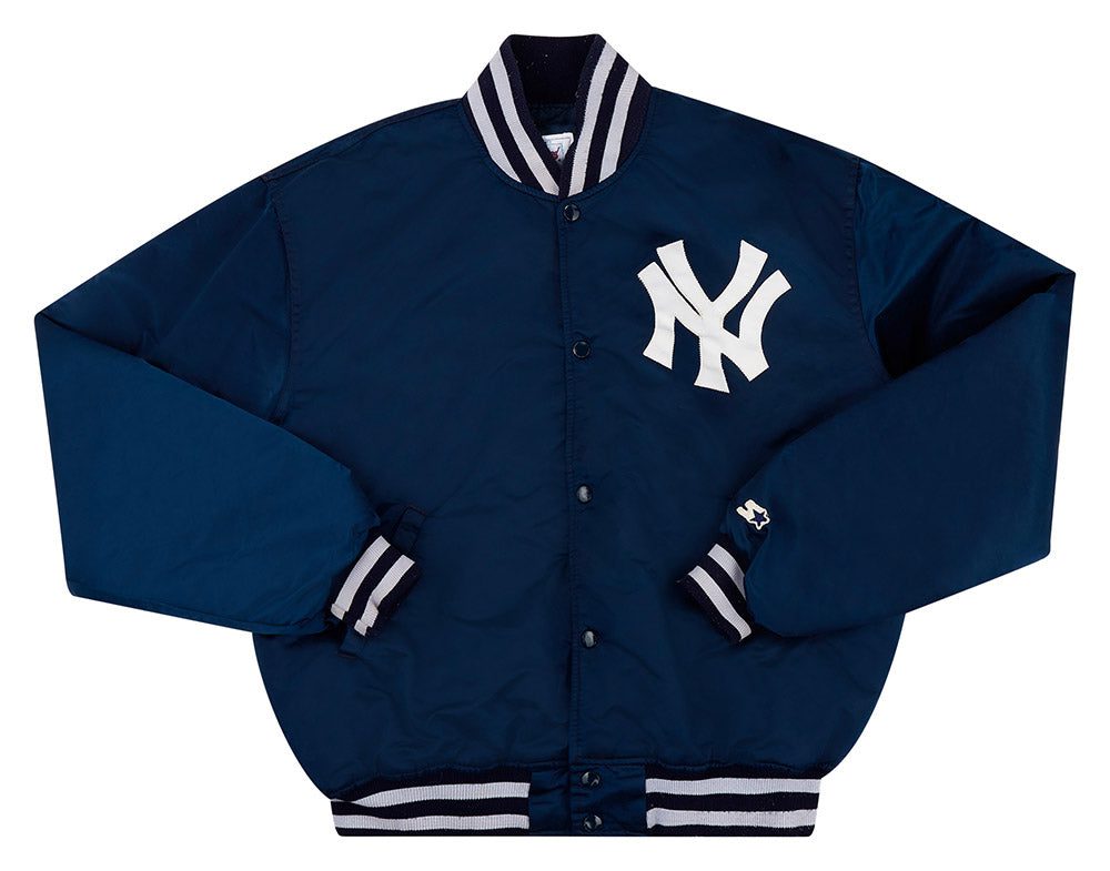 1990's NEW YORK YANKEES STARTER SATIN VARSITY JACKET XL 1 NYYJ9016Front 1