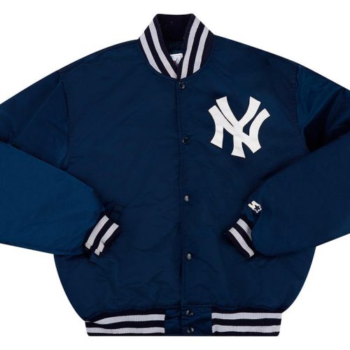 1990's NEW YORK YANKEES STARTER SATIN VARSITY JACKET XL