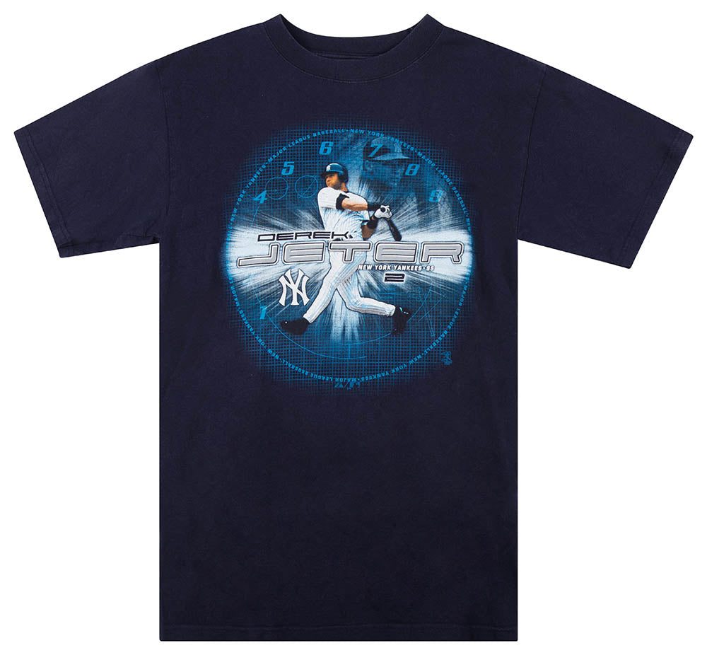 2000's NEW YORK YANKEES JETER #2 MAJESTIC TEE M 1 NYYTS0031Front