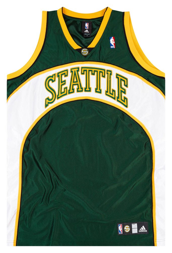2006-08 AUTHENTIC SEATTLE SUPERSONICS ADIDAS JERSEY (AWAY) XXL 1 OCTA0602Front
