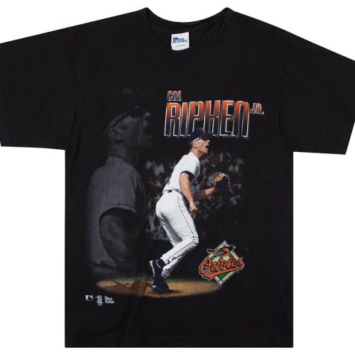 1990's BALTIMORE ORIOLES CAL RIPKEN PRO PLAYER GRAPHIC TEE L