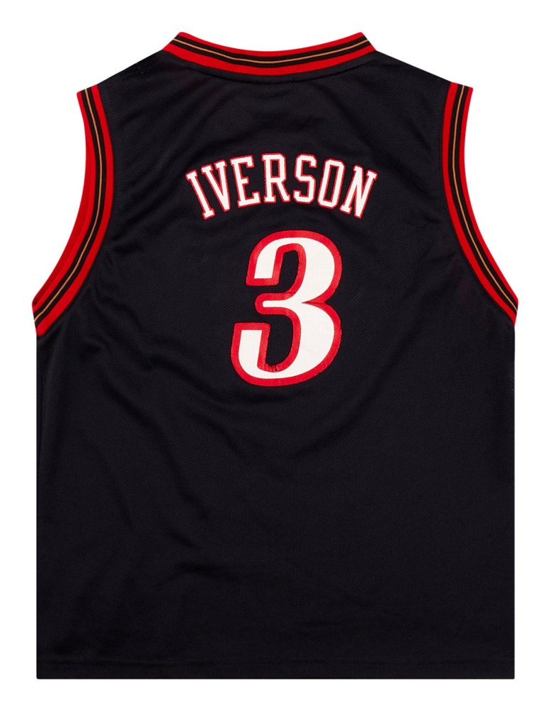 2006 PHILADELPHIA 76ERS IVERSON #3 ADIDAS JERSEY (AWAY) Y 2 P76A0603Back
