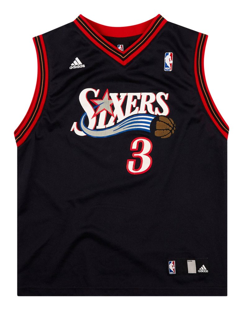2006 PHILADELPHIA 76ERS IVERSON #3 ADIDAS JERSEY (AWAY) Y 1 P76A0603Front