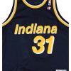 1995-97 INDIANA PACERS MILLER #31 CHAMPION JERSEY (AWAY) L 5 PACA9501Front
