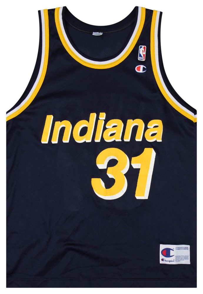 1995-97 INDIANA PACERS MILLER #31 CHAMPION JERSEY (AWAY) XL 1 PACA9501Front 89f2020a 1602 49e9 9417 dce9ceab8a2e
