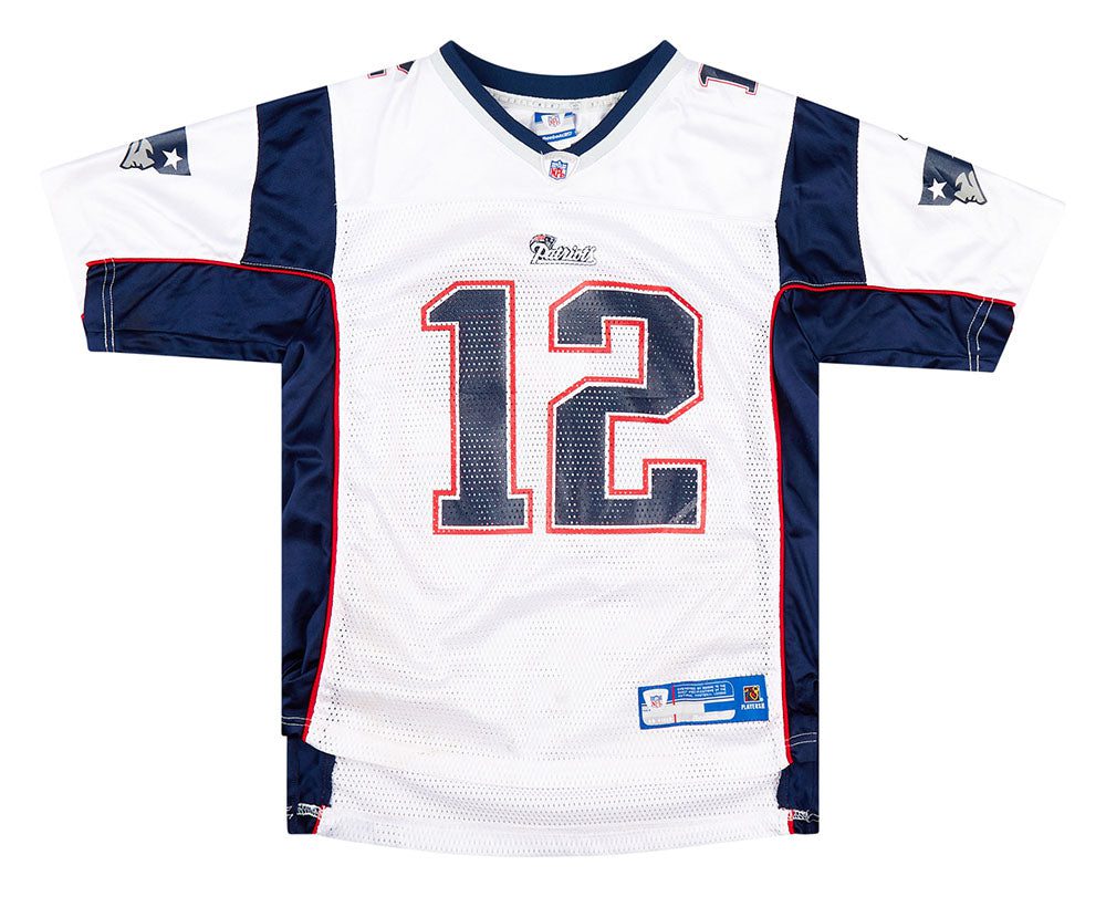 2005-06 NEW ENGLAND PATRIOTS BRADY #12 REEBOK ON FIELD JERSEY (AWAY) L 1 PATA0516Front fb30f277 7aa5 4f16 aaee 9f239c95ca6c