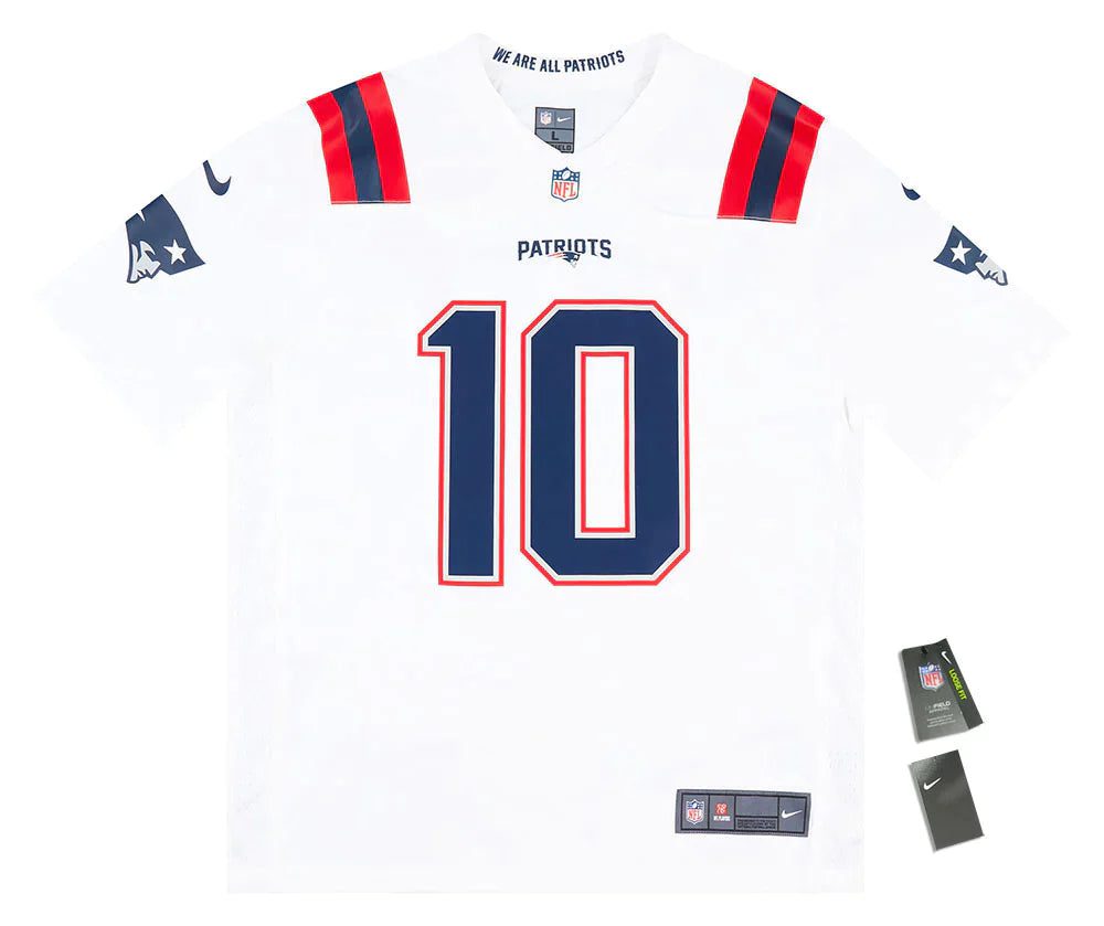 2021-22 NEW ENGLAND PATRIOTS JONES #10 NIKE GAME JERSEY (AWAY) M - W/TAGS 1 PATA2101Front d492644c 6a75 4599 b782 a3c3a3b489db