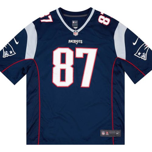 2012-18 NEW ENGLAND PATRIOTS GRONKOWSKI #87 NIKE GAME JERSEY (HOME) S