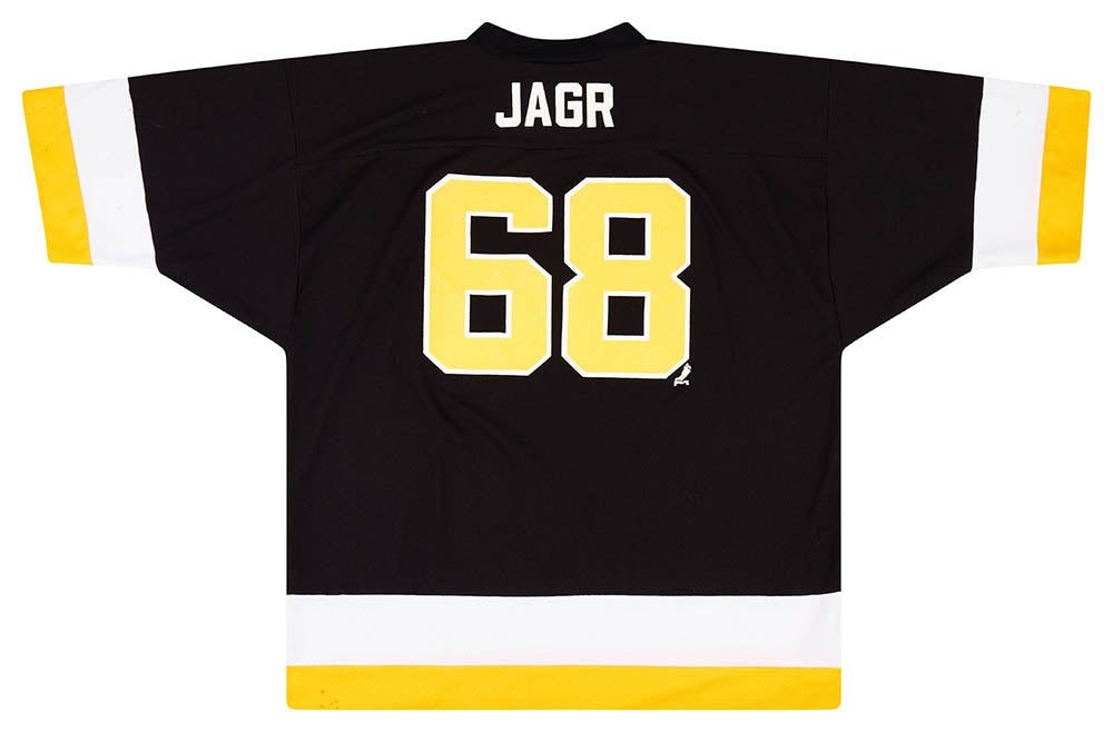 1990's PITTSBURGH PENGUINS JAGR #68 LOGO 7 JERSEY (AWAY) XXL 2 PENA9001Back