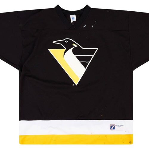 1990's PITTSBURGH PENGUINS JAGR #68 LOGO 7 JERSEY (AWAY) XXL