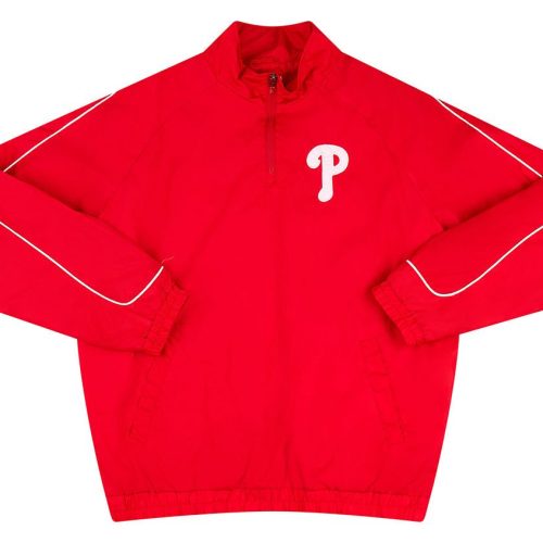 2000’s PHILADELPHIA PHILLIES MLB 1/4 ZIP WINDBREAKER JACKET XXL