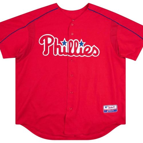 2003-05 PHILADELPHIA PHILLIES THOME #25 AUTHENTIC MAJESTIC BATTING PRACTICE JERSEY XXL