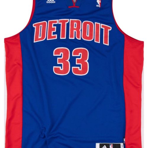 2010-14 DETROIT PISTONS JEREBKO #33 ADIDAS SWINGMAN JERSEY (AWAY) L