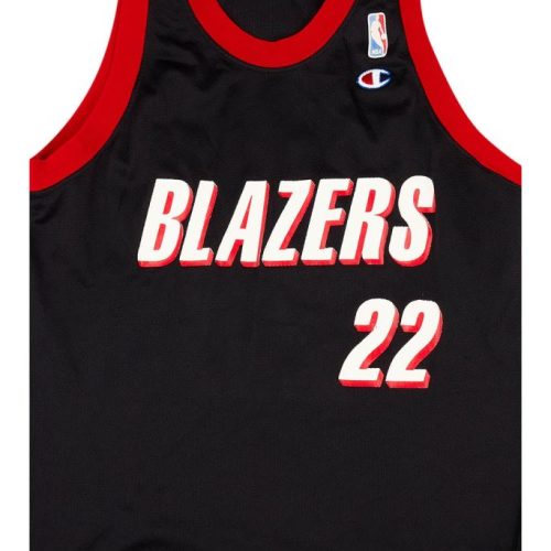 1991-95 PORTLAND TRAIL BLAZERS DREXLER #22 CHAMPION JERSEY (AWAY) L