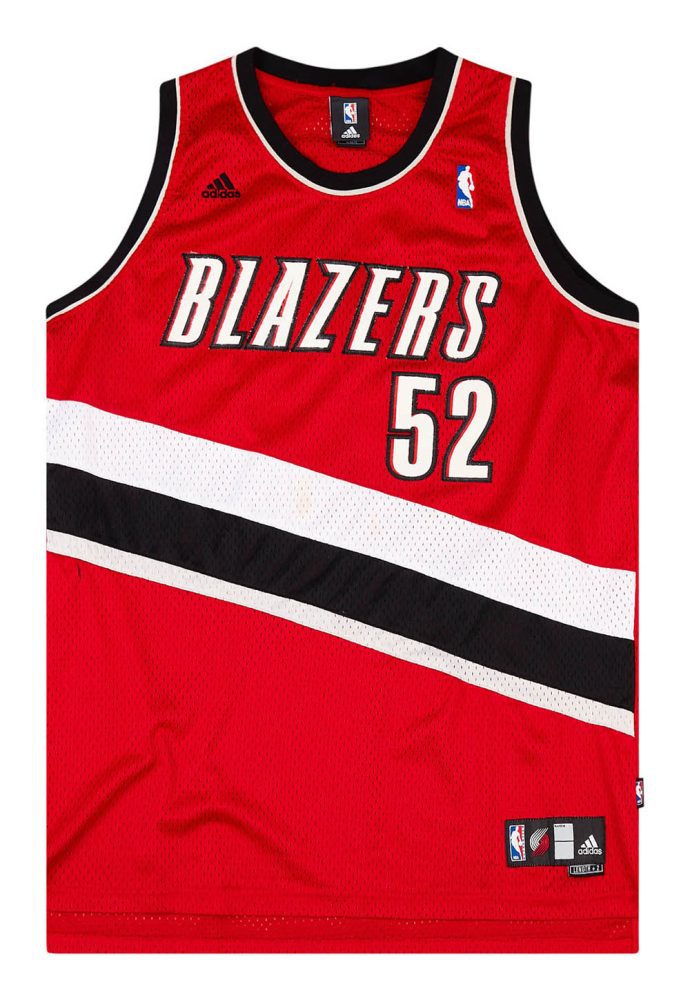 2007-10 PORTLAND TRAIL BLAZERS ODEN #52 ADIDAS SWINGMAN JERSEY (ALTERNATE) XL 1 PTBT0701Front