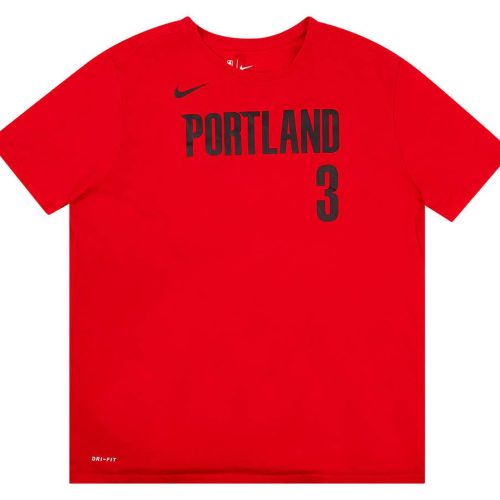 2017 PORTLAND TRAIL BLAZERS McCOLLUM #3 NIKE TEE XXL