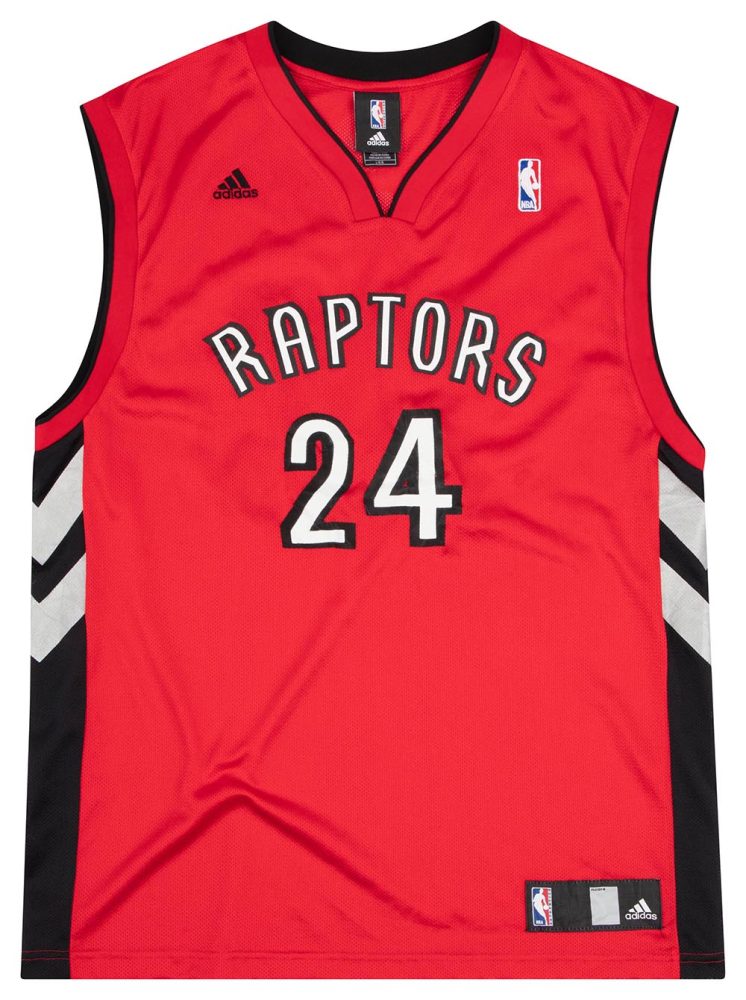 2007-09 TORONTO RAPTORS KAPONO #24 ADIDAS JERSEY (AWAY) L 1 RAPA0615Front