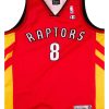 2007 TORONTO RAPTORS CALDERON #8 CHAMPION NBA EUROPE LIVE TOUR JERSEY (ALTERNATE) L 4 RAPT0701Front