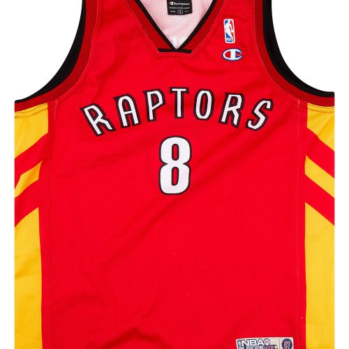 2007 TORONTO RAPTORS CALDERON #8 CHAMPION NBA EUROPE LIVE TOUR JERSEY (ALTERNATE) L