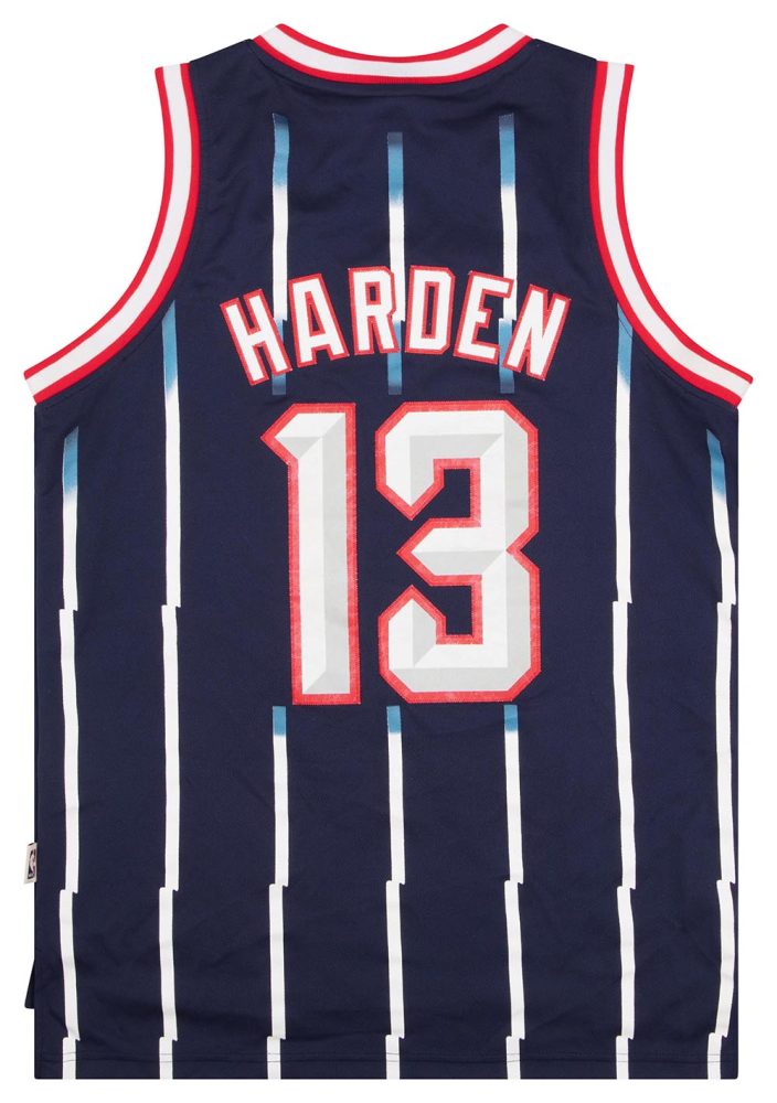 2000-01 HOUSTON ROCKETS HARDEN #13 ADIDAS HARDWOOD CLASSICS SWINGMAN JERSEY (AWAY) S 2 RKTACC02Back