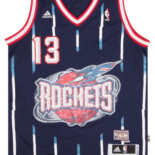 2000-01 HOUSTON ROCKETS HARDEN #13 ADIDAS HARDWOOD CLASSICS SWINGMAN JERSEY (AWAY) M