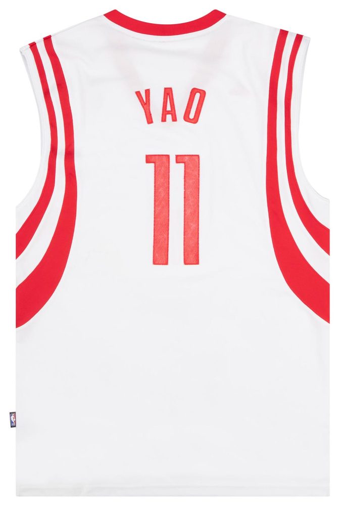 2010-11 HOUSTON ROCKETS YAO #11 ADIDAS SWINGMAN JERSEY (HOME) L 2 RKTH1001Back