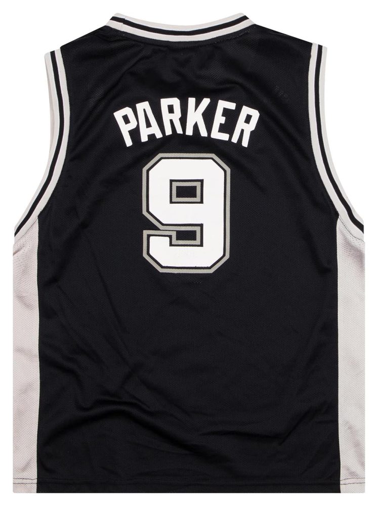 2006-10 SAN ANTONIO SPURS PARKER #9 ADIDAS JERSEY (AWAY) Y 2 SASA0605Back