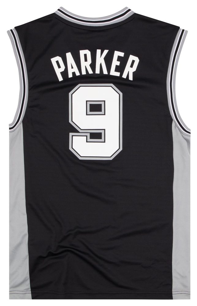 2010-14 SAN ANTONIO SPURS PARKER #9 ADIDAS JERSEY (AWAY) S 2 SASA1005Back