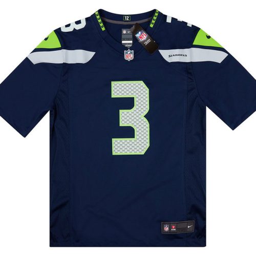 2016-21 SEATTLE SEAHAWKS WILSON #3 NIKE GAME JERSEY (HOME) M - W/TAGS