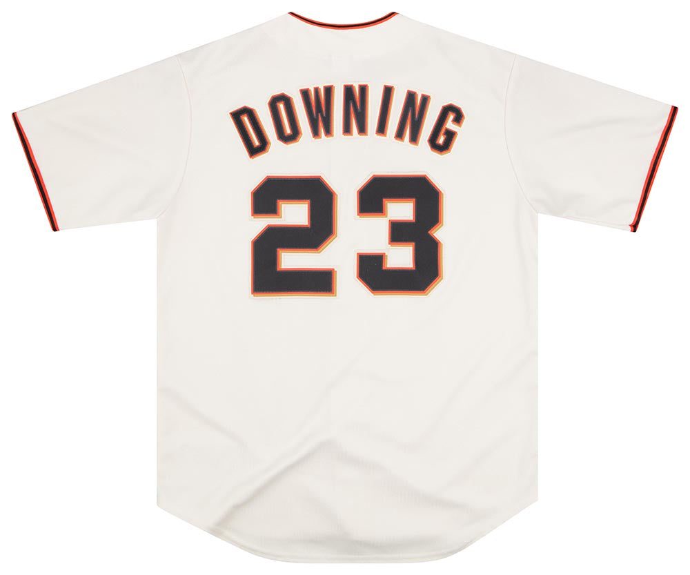2009-15 SAN FRANCISCO GIANTS DOWNING #23 MAJESTIC JERSEY (HOME) L 2 SFGH0903Back