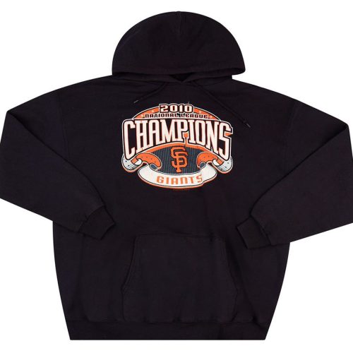 2010 SAN FRANCISCO GIANTS NL CHAMPIONS MLB HOODED SWEAT TOP XL