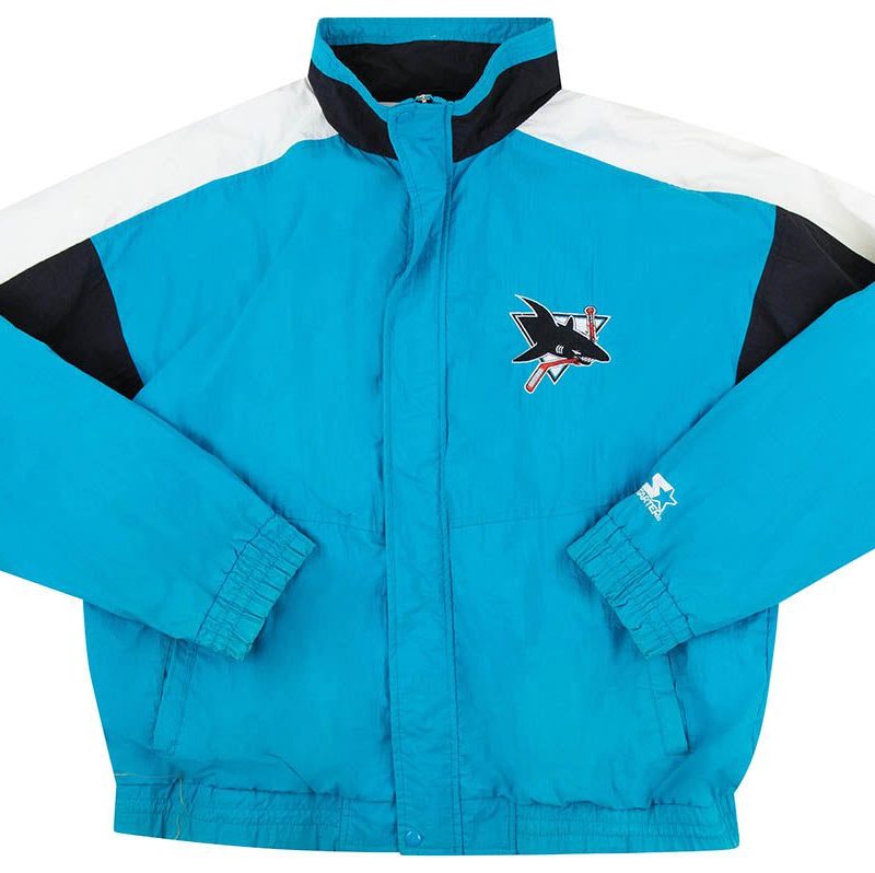 1990's SAN JOSE SHARKS STARTER RAIN JACKET XL