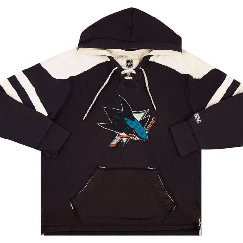 2010's SAN JOSE SHARKS CCM HOODED SWEAT TOP XL