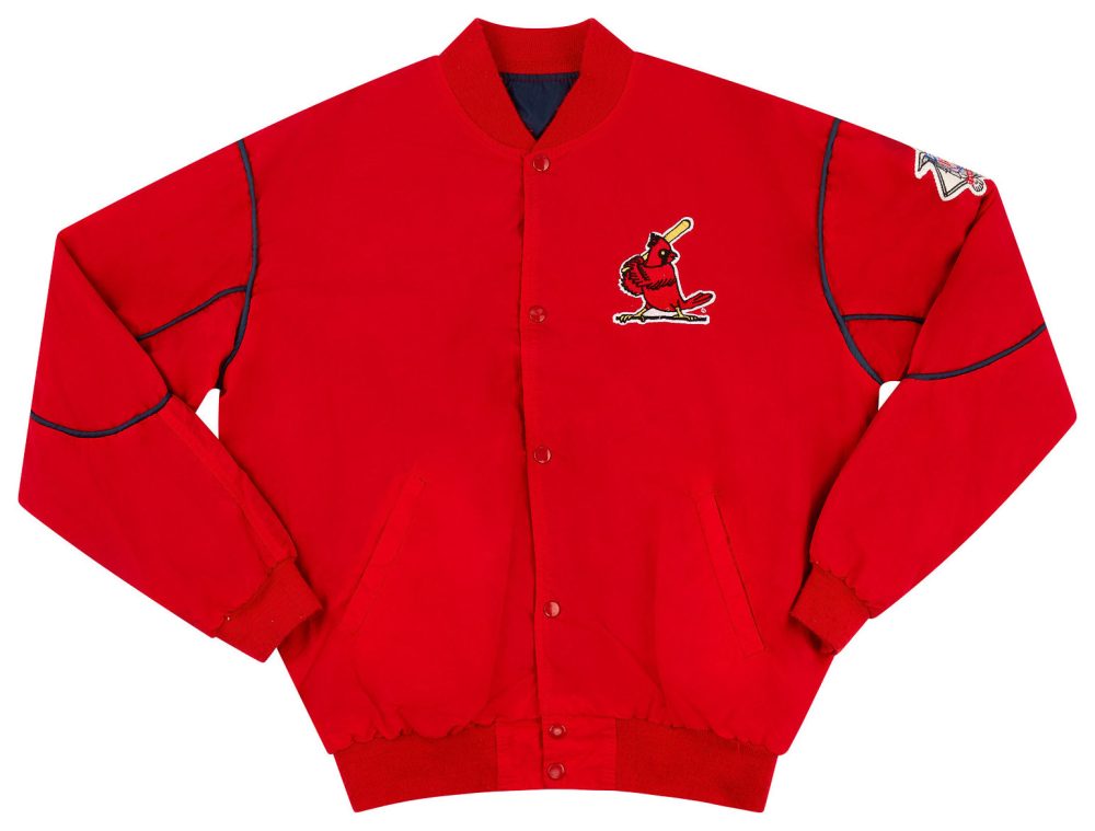 1990's ST. LOUIS CARDINALS STARTER VARSITY JACKET L 1 SLCJ9001Front