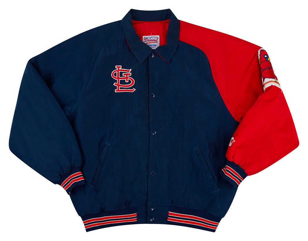 1990's ST. LOUIS CARDINALS STARTER DUGOUT JACKET L 1 SLCJ9005Front