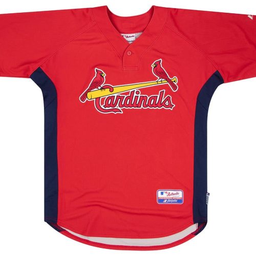 2007-10 ST. LOUIS CARDINALS MAJESTIC BATTING PRACTICE JERSEY M