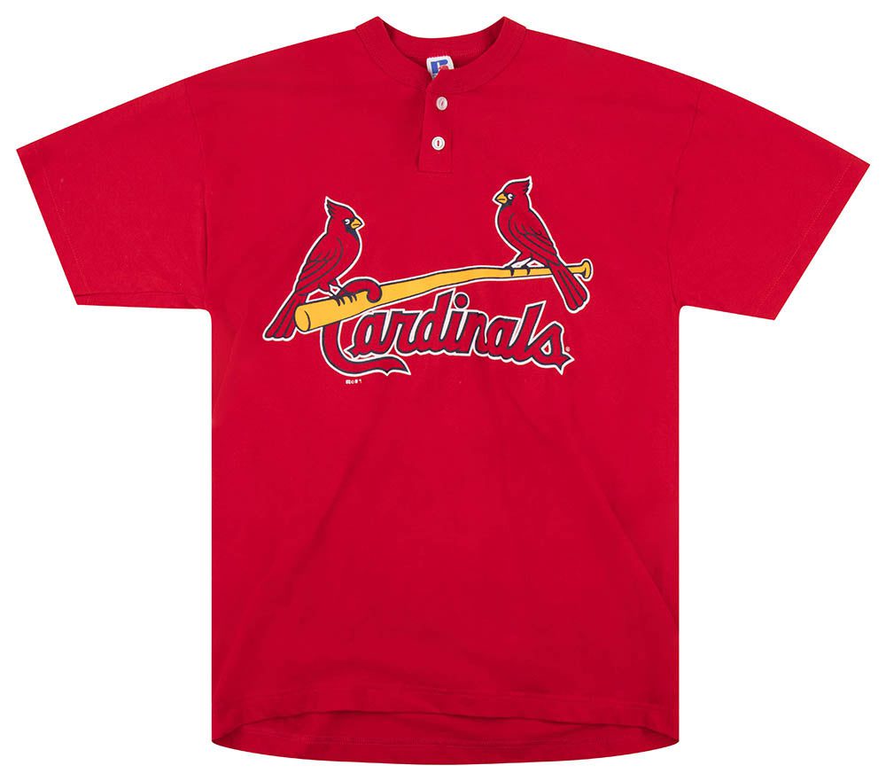 2000's ST. LOUIS CARDINALS RUSSELL ATHLETIC TEE L 1 SLCTS0003Front