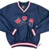 1990's TEAM USA STARTER PULLOVER JACKET M 4 USAJ9002Front