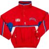 1990-97 WASHINGTON BULLETS STARTER 1/2 ZIP RAIN JACKET M 5 WIZJ9001Front