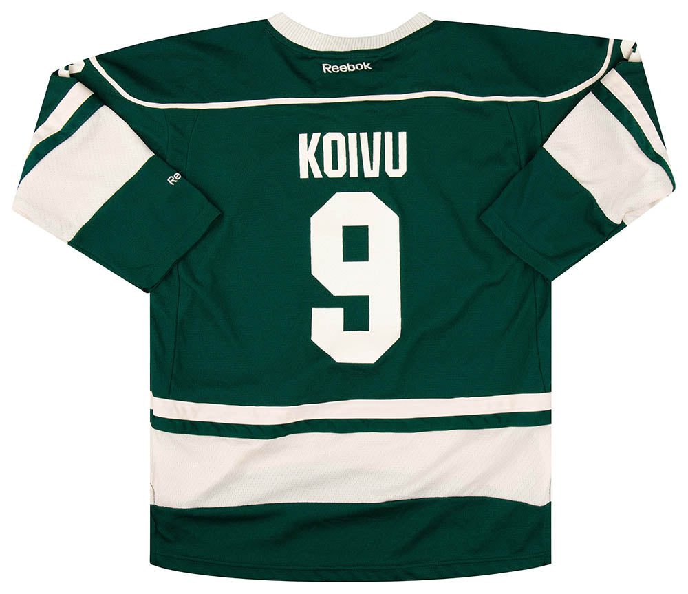 2011-17 MINNESOTA WILD KOIVU #9 REEBOK REPLICA JERSEY (ALTERNATE) Y 2 WLDT1101Back