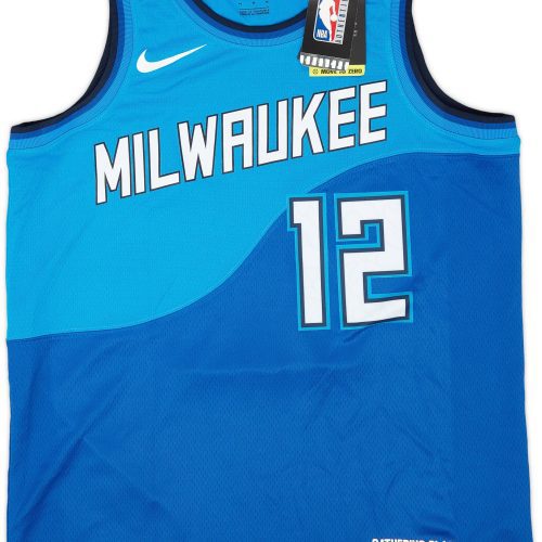 2020-21 MILWAUKEE BUCKS HOLIDAY #12 NIKE SWINGMAN JERSEY (ALTERNATE) M - W/TAGS