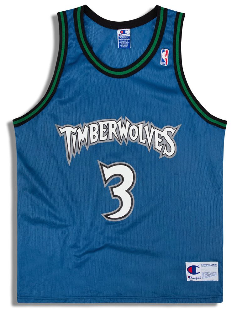 1996-99 MINNESOTA TIMBERWOLVES MARBURY #3 CHAMPION JERSEY (AWAY) XL 1 bnib granada02173 26a233b0 93b9 4133 acd6 24af6a9c8b84