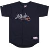 2008 ATLANTA BRAVES MAJESTIC JERSEY (ALTERNATE) Y 3 brat0801 front