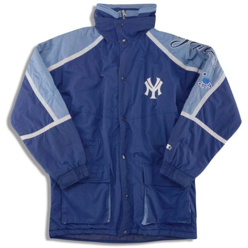 1990's NEW YORK YANKEES STARTER LONGLINE RAIN COAT L