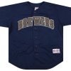 2002 MILWAUKEE BREWERS JENKINS #5 TRUE FAN JERSEY XL 3 bret0201 front